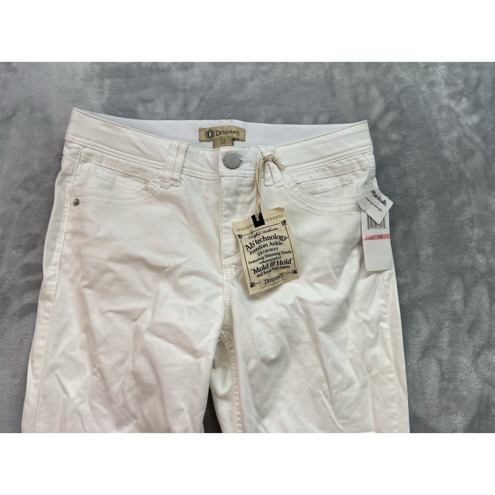 Democracy "Ab"technology NWT White Freedom Ankle Skimmer "Mold & Hold" Size 10 - Picture 5 of 14